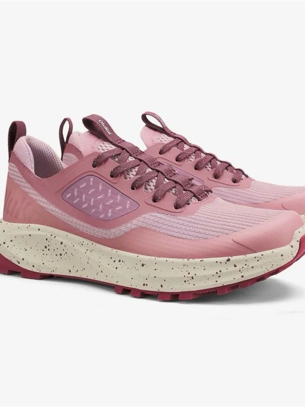 OluKai Pink Speckled-Wedge Athletic Sneakers